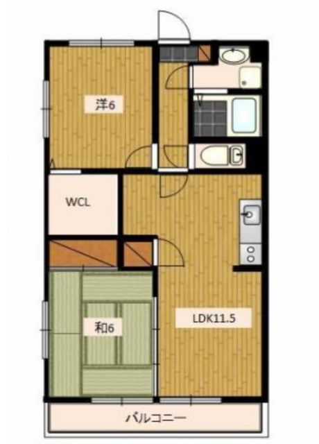 カナメマンション山の手の間取り