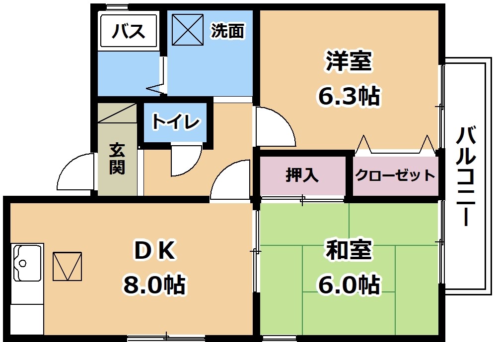 SUN ESPOIR 比叡の間取り