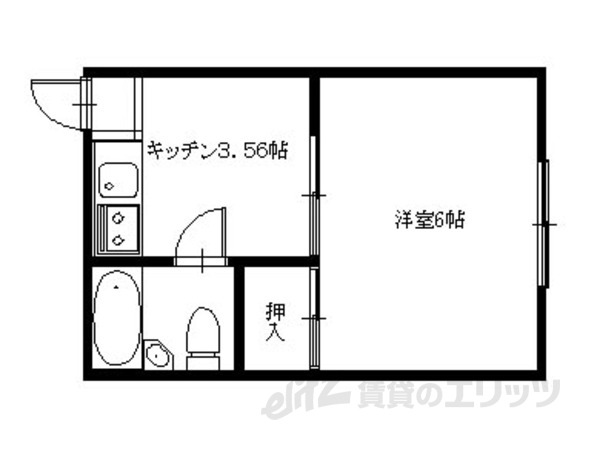 コーポ北野3の間取り