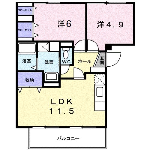 エルディムパディＡの間取り