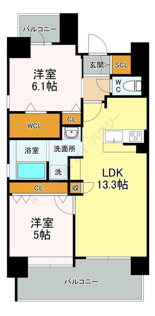 WESTIN　KOGOKITAの間取り