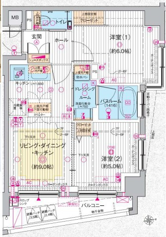 エステムプラザ池袋ザ・ヴィンテージの間取り