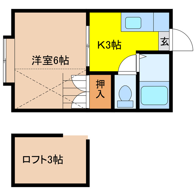 リゾートインピーチハウスの間取り