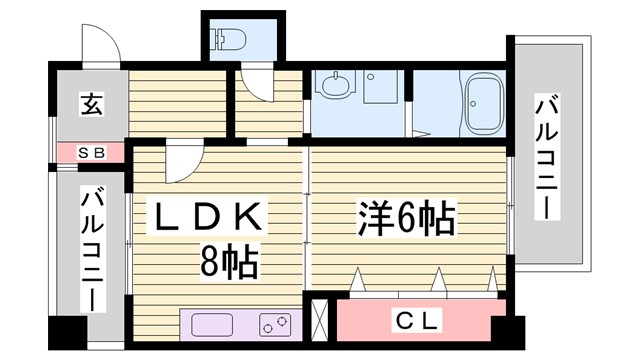 パラツェット下沢の間取り