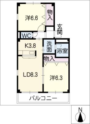 サザンコート浜道の間取り