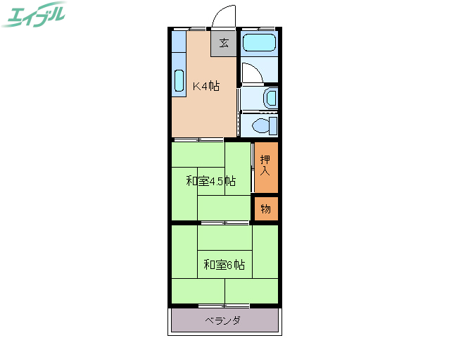 松田ハイツの間取り