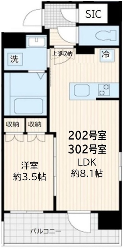 アルカンシエル新宿大京町の間取り