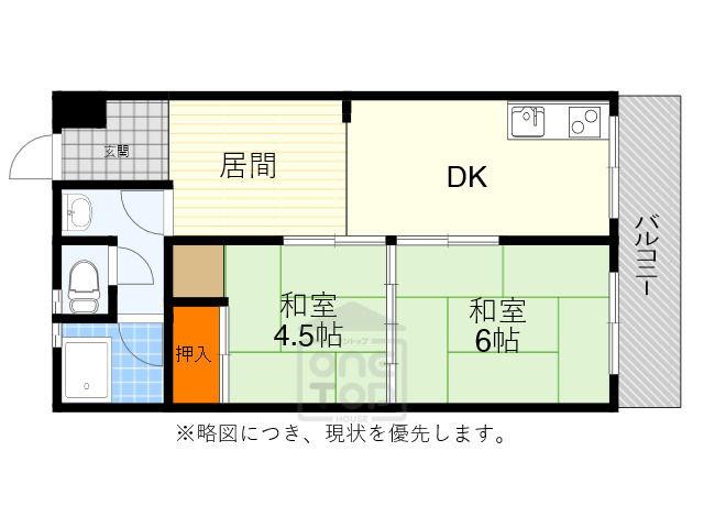 江坂聚楽マンションの間取り