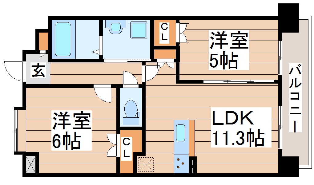 シエナ仙台IIIの間取り