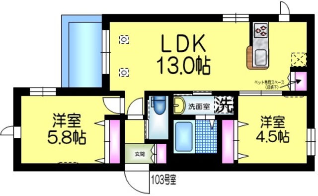 ＤＯビル北栄へーベルメゾンの間取り