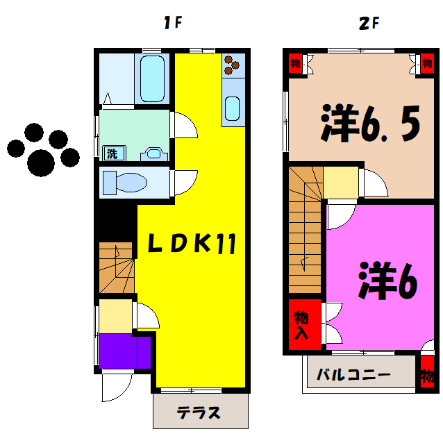 【ウエストゲートホームIII・IVの間取り】