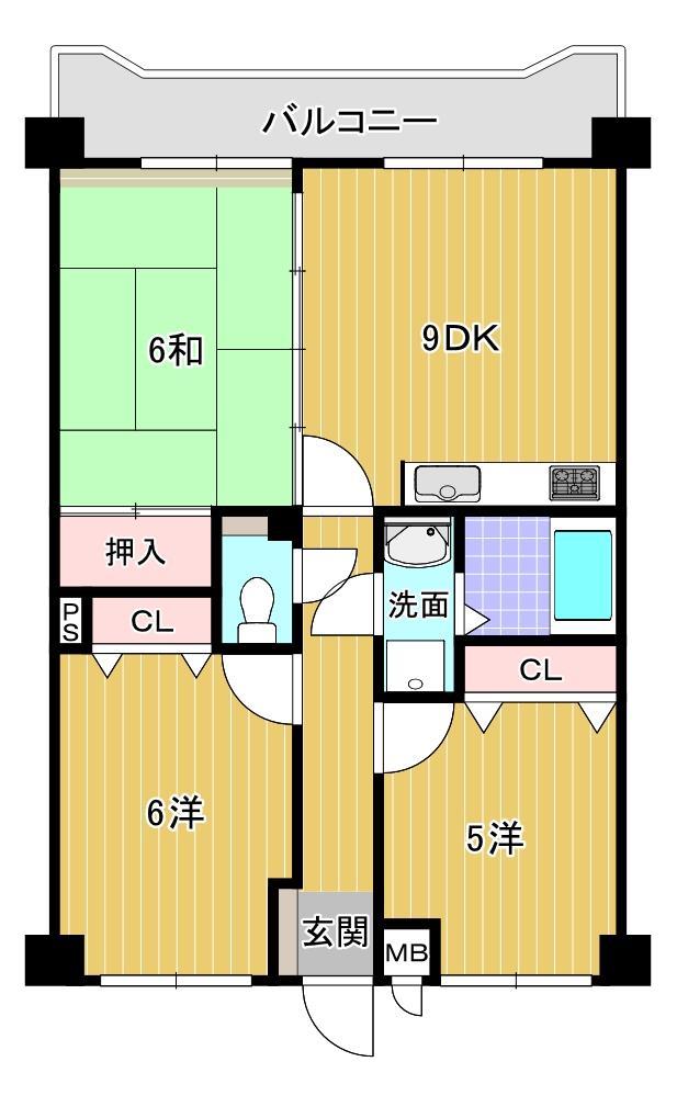 アミティビブレ下関の間取り