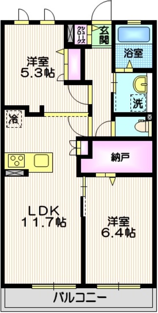 マイカーサ北鎌倉の間取り