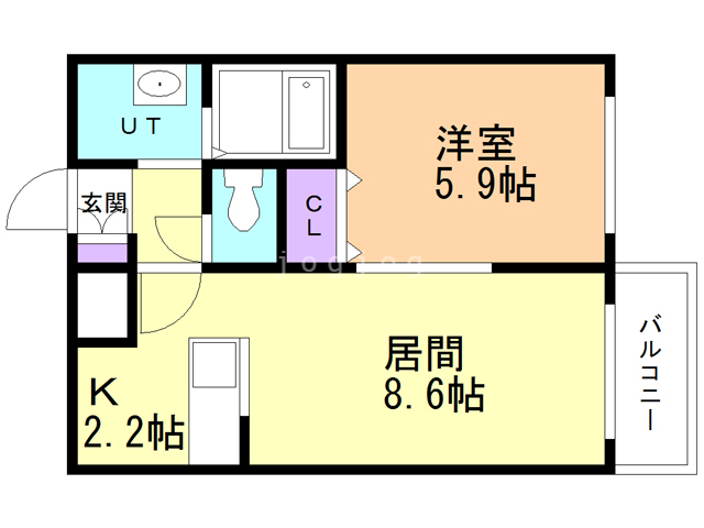 アバンセ発寒の間取り