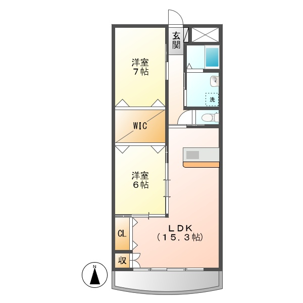 サンタユニテの間取り