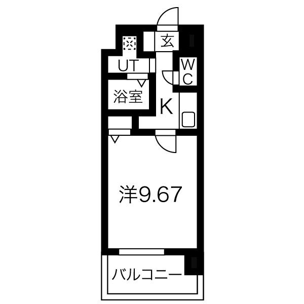 名古屋市天白区古川町のマンションの間取り