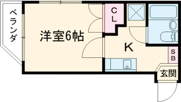 世田谷区松原のマンションの間取り