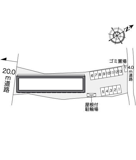 【レオパレスＨＳＩ　ＲＩＶＥＲIIの駐車場】