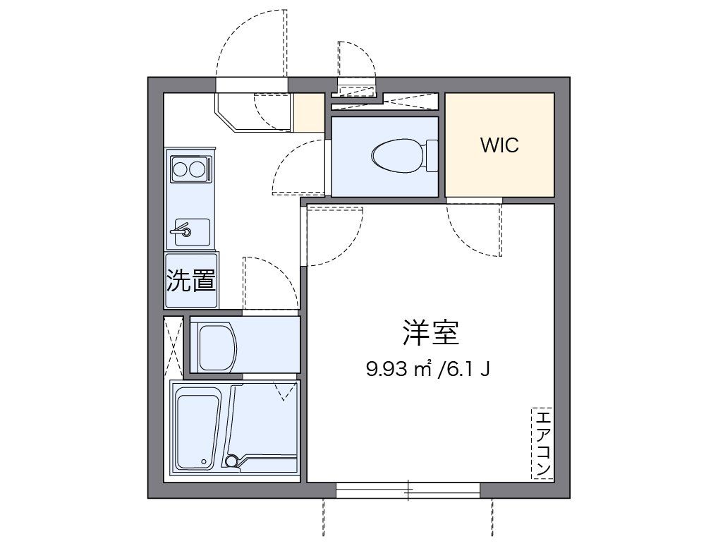 【荒川区西日暮里のマンションの間取り】