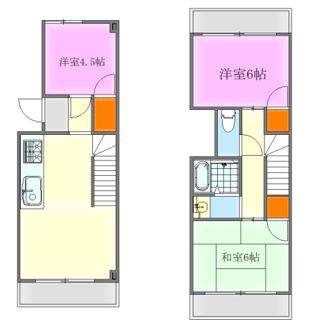 広島市佐伯区海老園のマンションの間取り