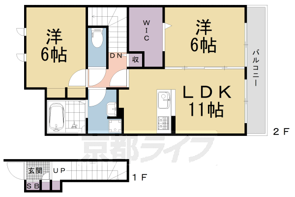 カサ　デル　セレッソの間取り