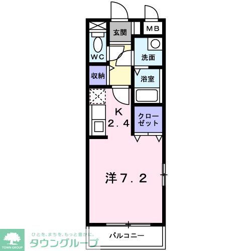 さいたま市北区本郷町のアパートの間取り