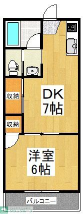 富士見市東みずほ台のアパートの間取り