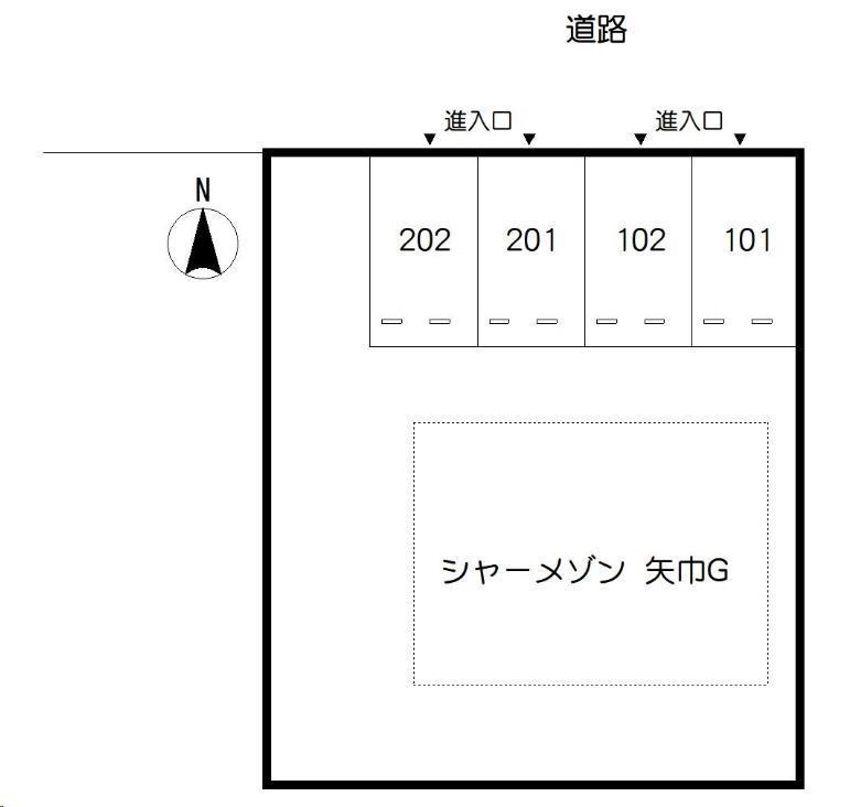 【シャーメゾン矢巾　Ｇのエントランス】