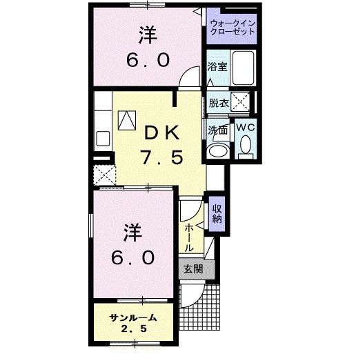 ヒルサイド　Iの間取り