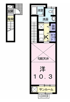 地下鉄桜通線 徳重駅 徒歩15分 2階建 築10年の間取り写真