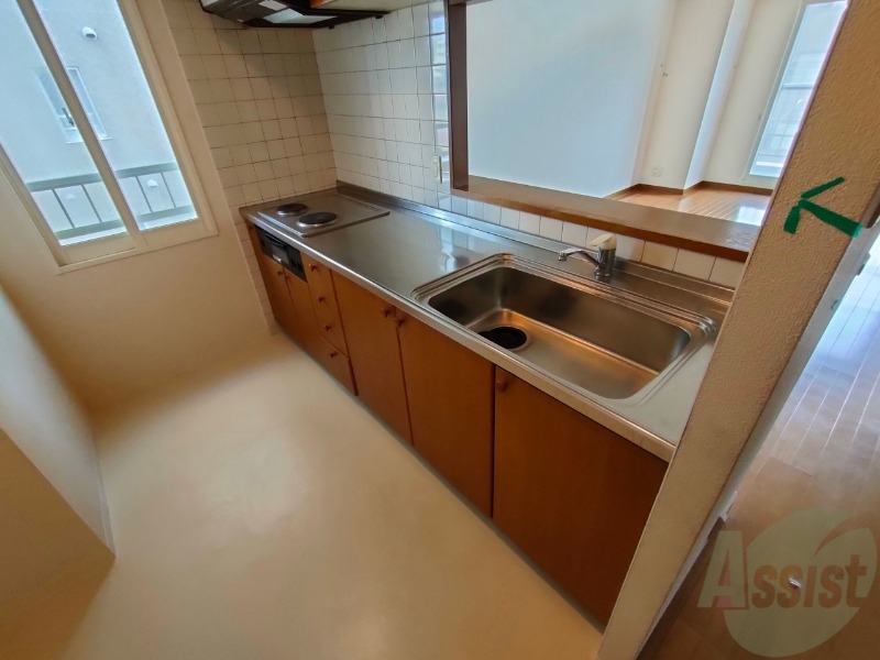 キッチン　２口システムキッチンなので、すぐお料理に使えます！