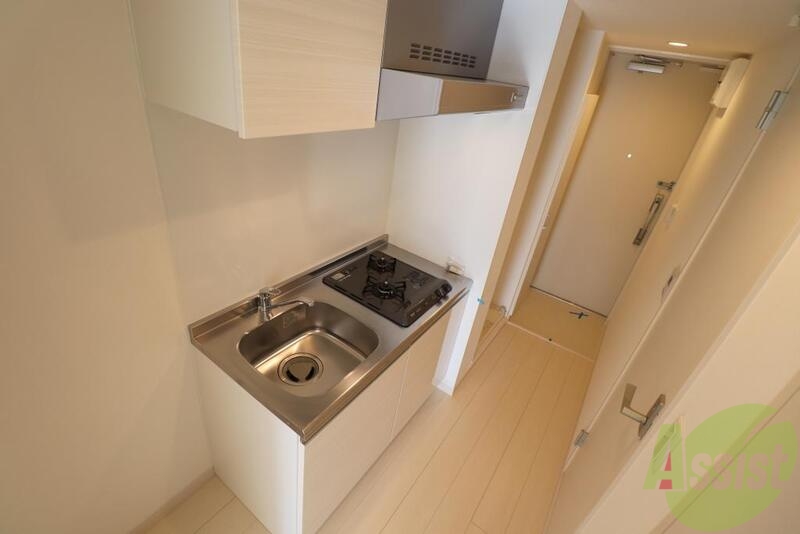 キッチン　一人分のキッチン用品の収納はここで十分ですよ