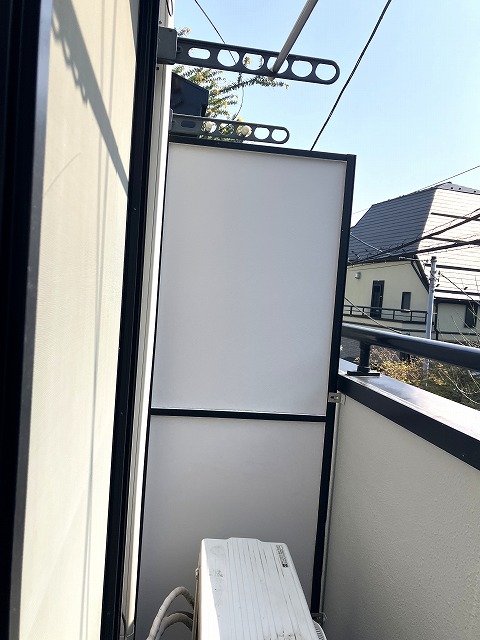 バルコニー　洗濯物を干す事が出来る、バルコニーです♪