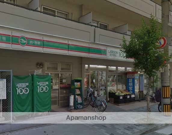 コンビニ　ローソンストア１００（コンビニ）まで366m