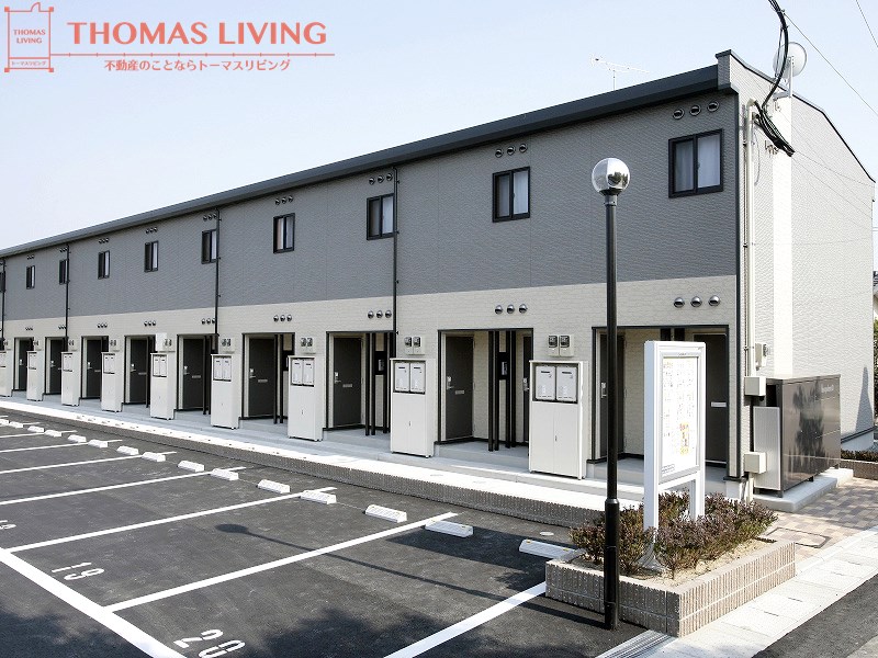 建物外観　粕屋町でのお部屋探しは、トーマスリビング粕屋店へご相談下さい