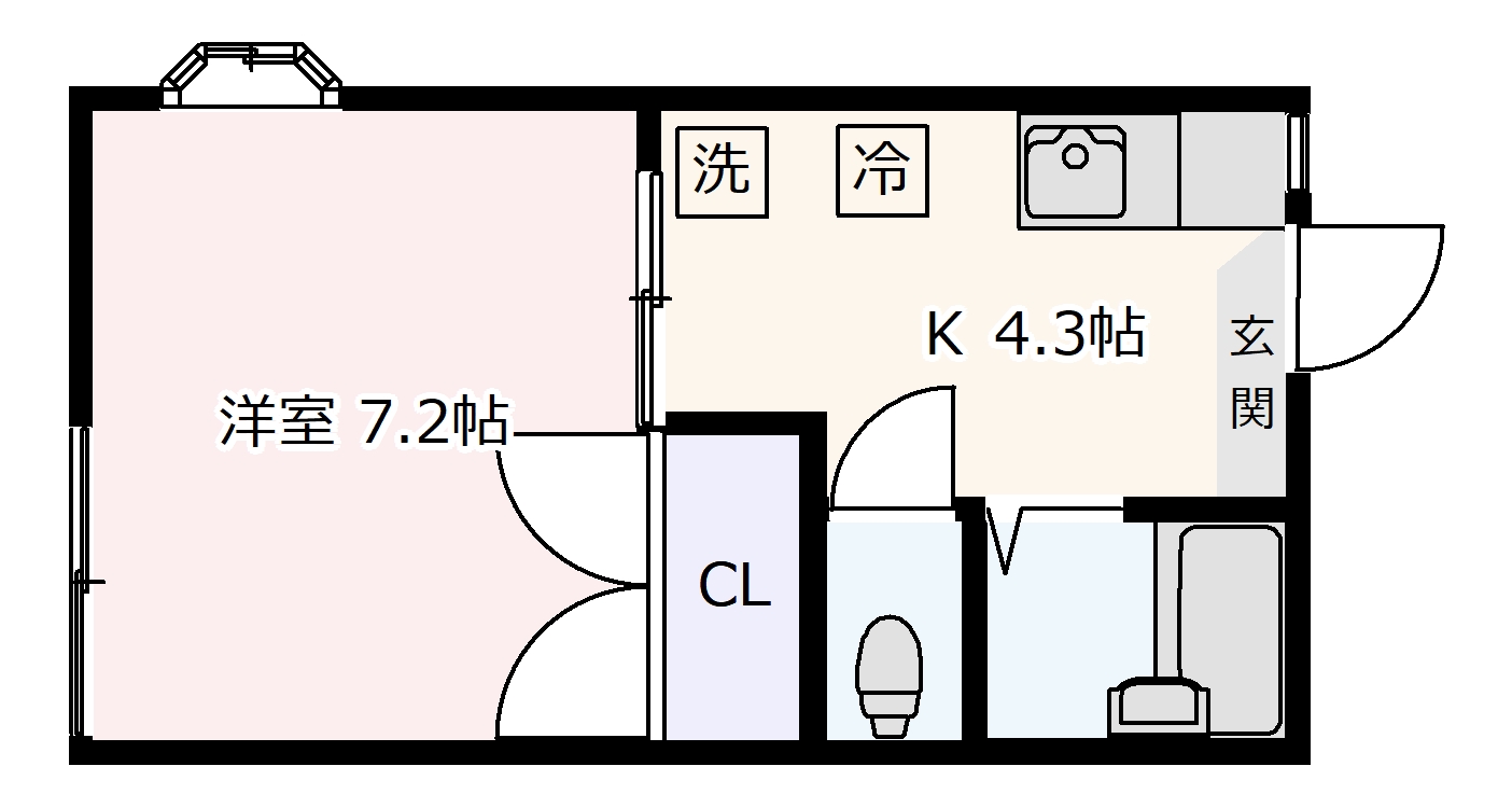 ハイネスブルーの間取り