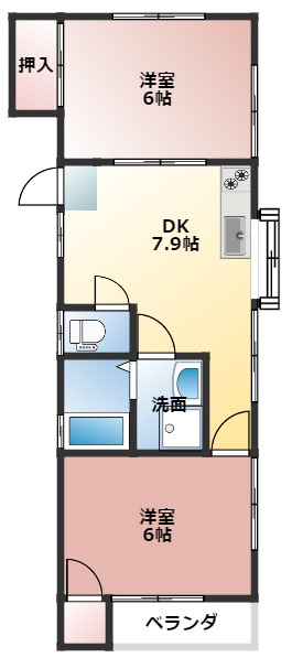 カーサキムラの間取り