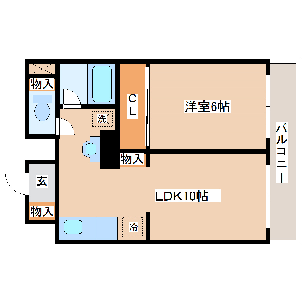 平和マンション北仙台の間取り