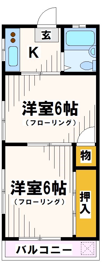 コーポ新堀IIの間取り