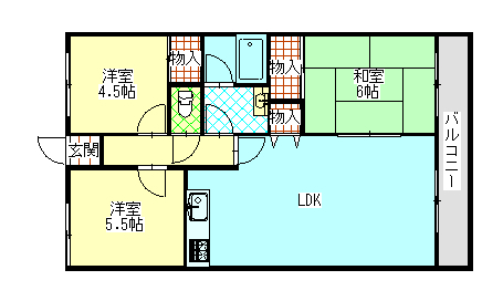 センコーハイツ金田の間取り