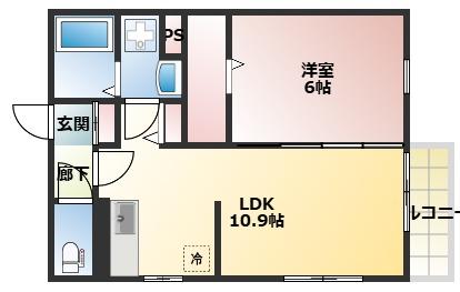 薩摩川内市宮崎町のアパートの間取り