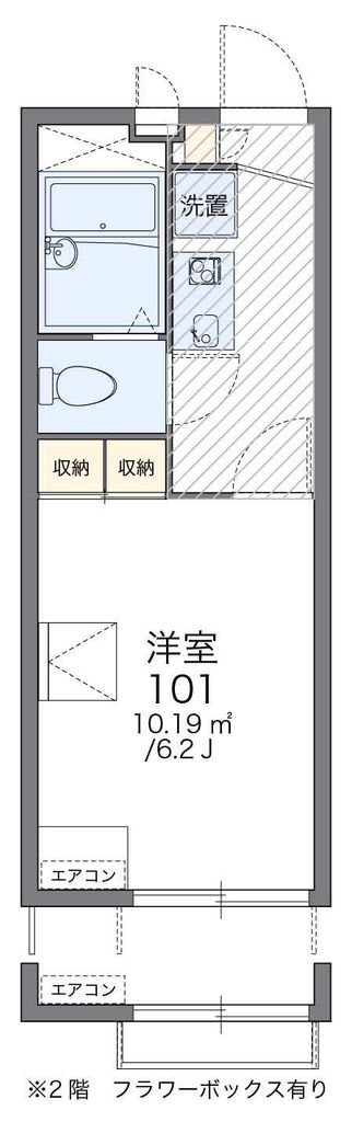 【武蔵村山市大南のアパートの間取り】