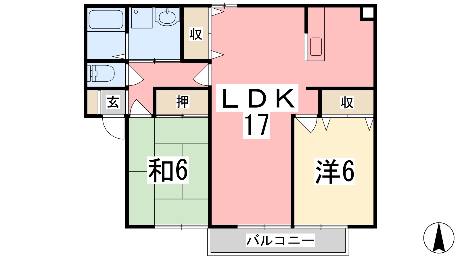 ソレイユの間取り