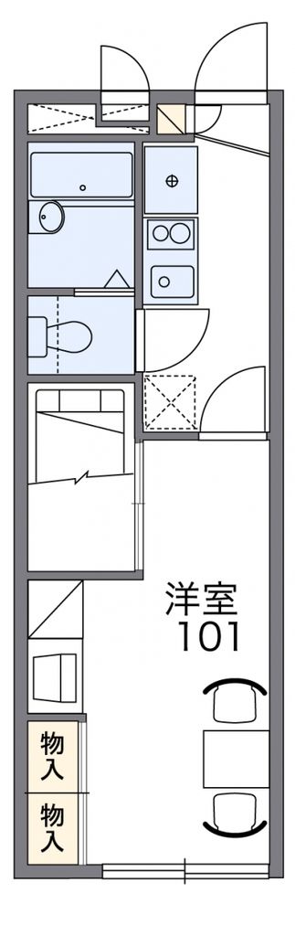 レオパレスコレマサの間取り