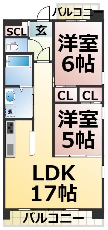 LIVEWELL滝川の間取り