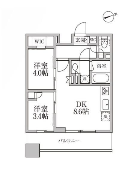 レジディア新御徒町IIの間取り