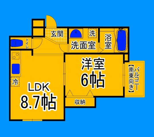 堺市北区百舌鳥梅北町のアパートの間取り