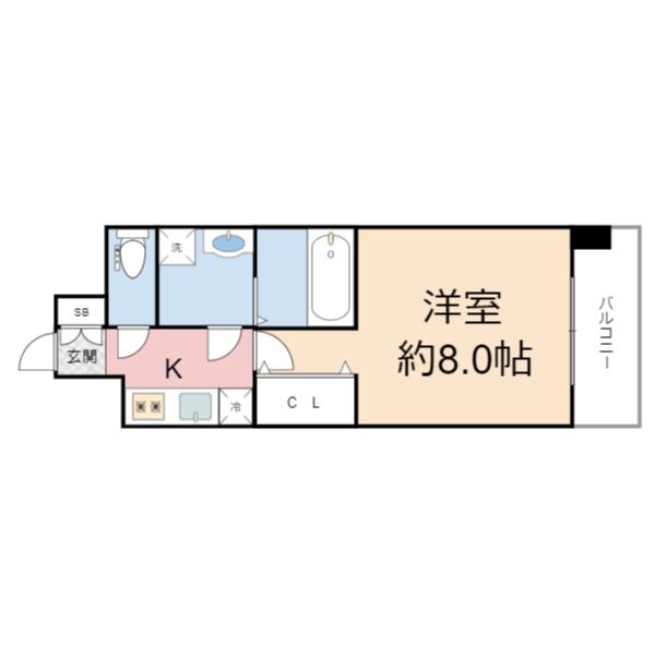 ワールドアイ難波南PORTAの間取り