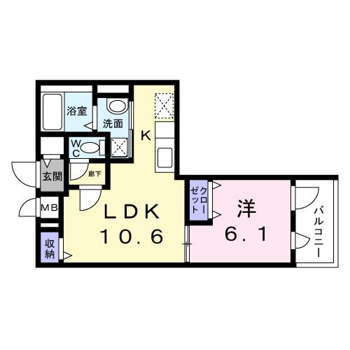 クラルテ目白の間取り