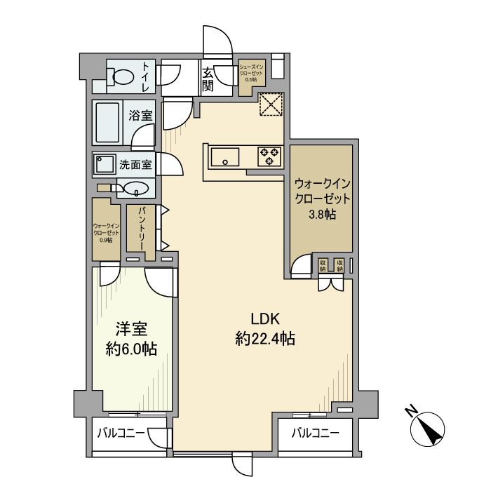 デュフレ渋谷本町の間取り